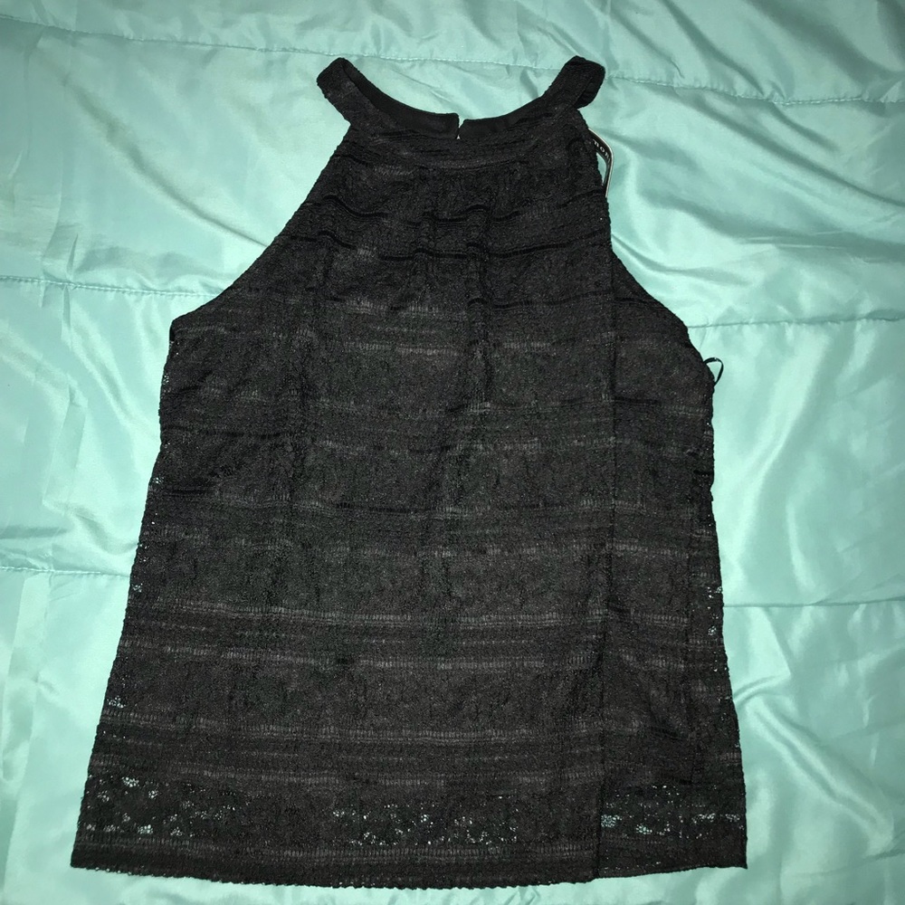 Women’s Black Lace Tank Top
